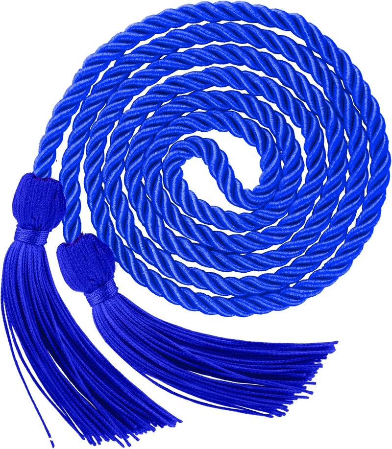 Leislam Graduation Honor Cords, Navy Blue Honor Cords, 2025 Graduation Cords with Tassel, Grad Cords, 67" Long Braided Cords for Bachelor Gown Graduation Decorations for Student Master Doctoral - Image 1